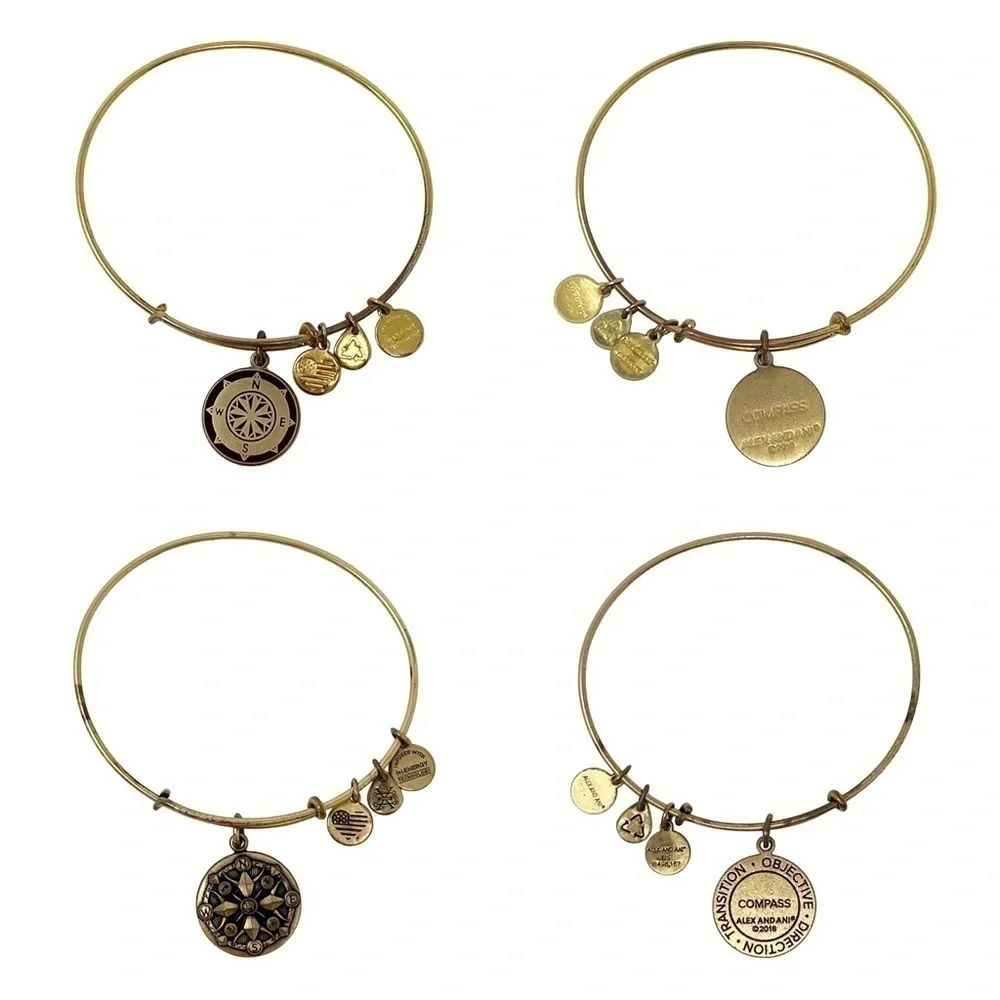 Alex & Ani Lot Of 6 Mixed Bangle Bracelets
